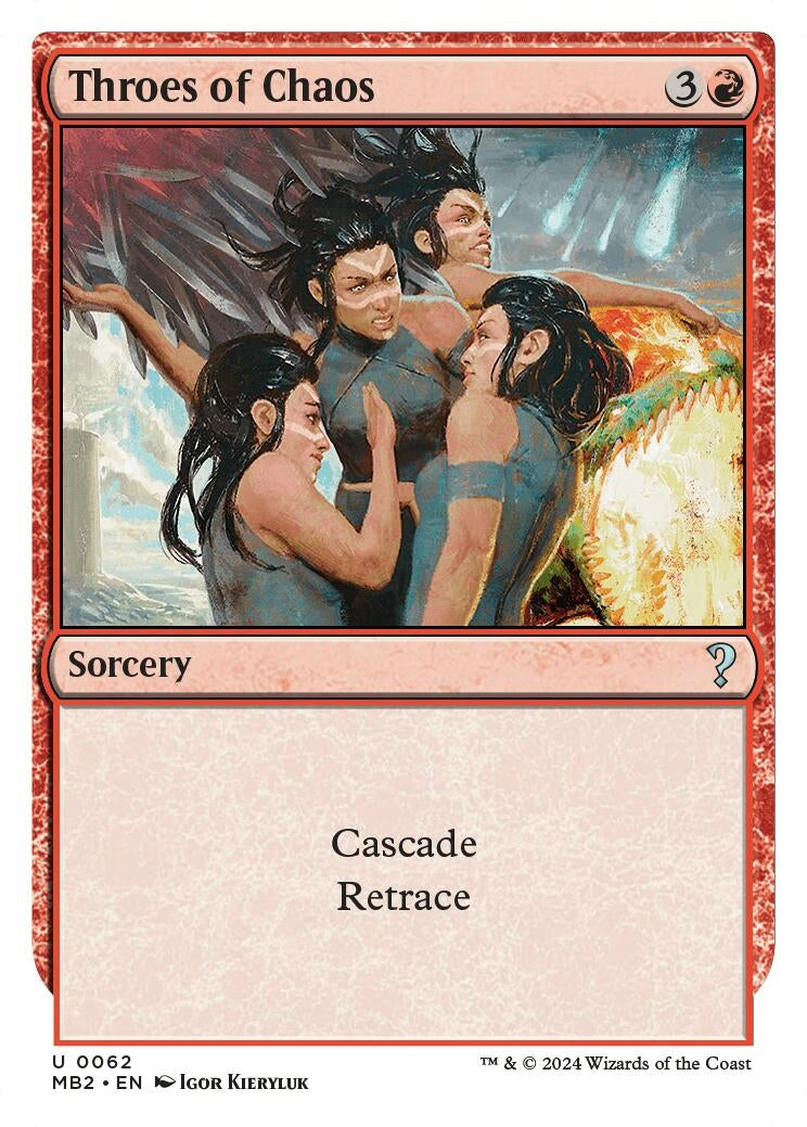 Image for Throes of Chaos (White Border) (62) - Magic: The Gathering