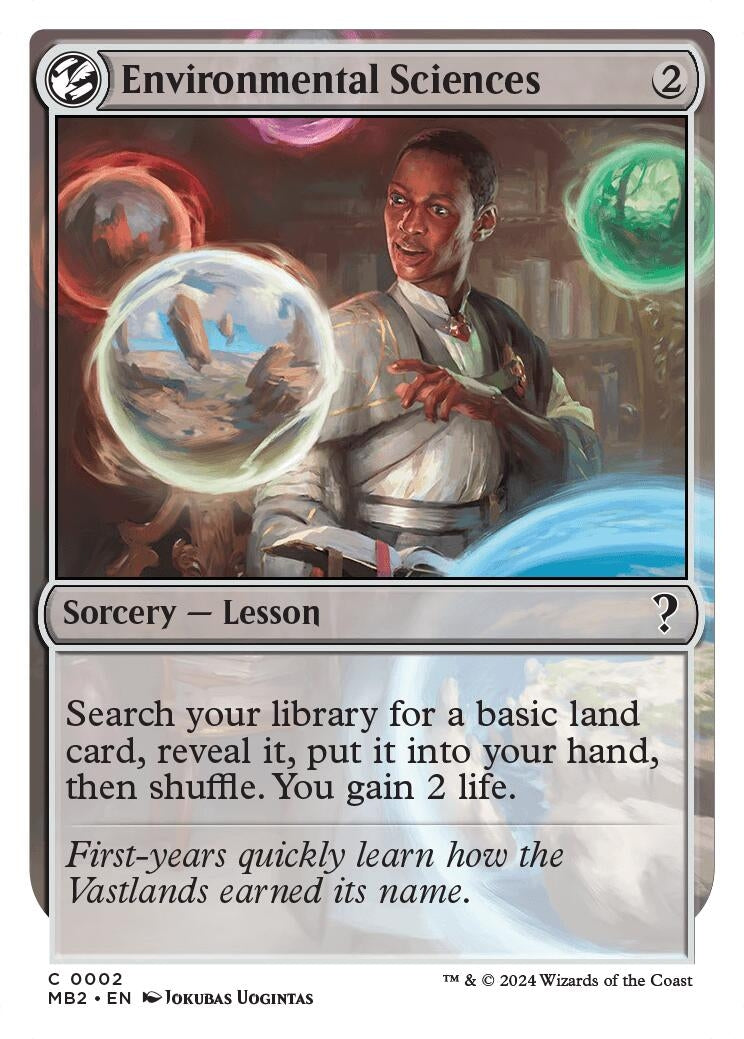 Image for Environmental Sciences (White Border) (2) - Magic: The Gathering