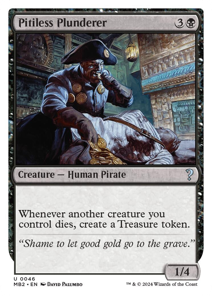 Image for Pitiless Plunderer (White Border) (46) - Magic: The Gathering