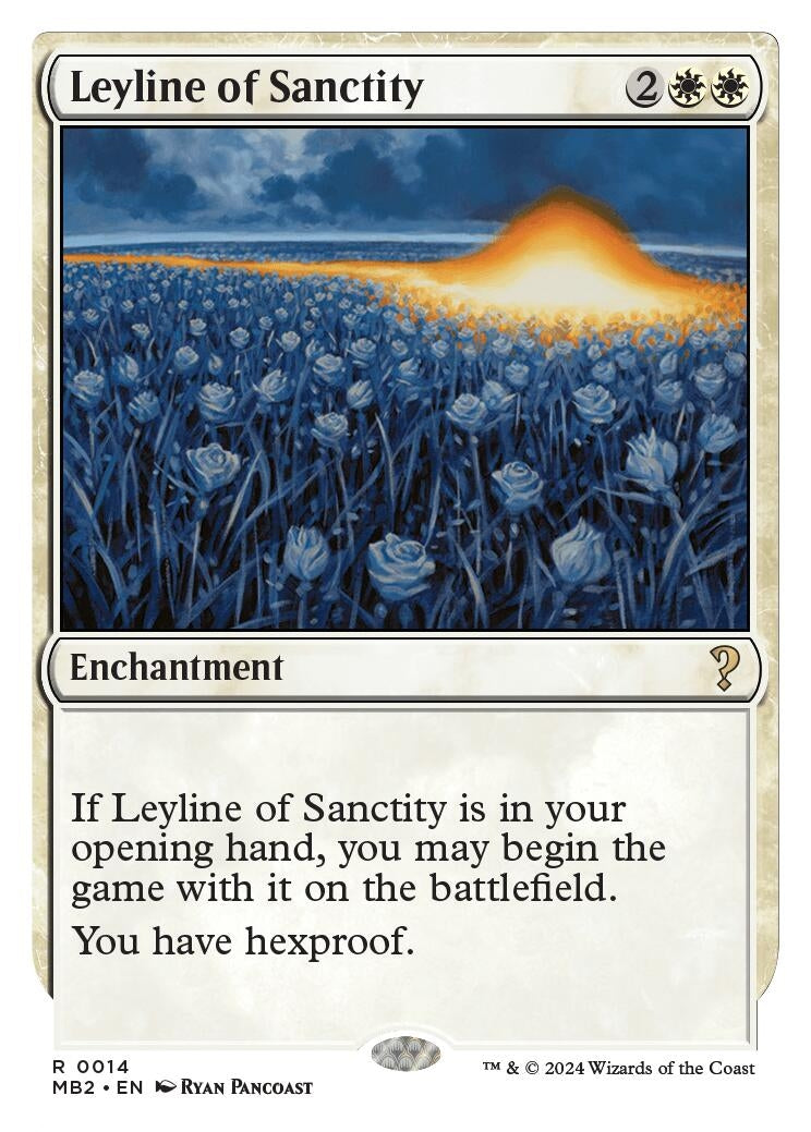 Image for Leyline of Sanctity (White Border) (14) - Magic: The Gathering