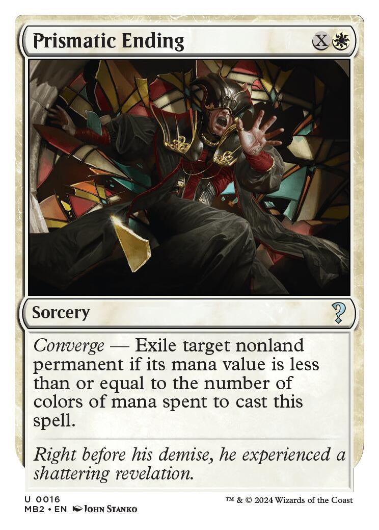 Image for Prismatic Ending (White Border) (16) - Magic: The Gathering