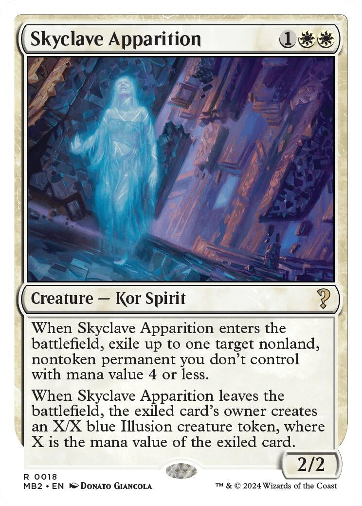 Image for Skyclave Apparition (White Border) (18) - Magic: The Gathering