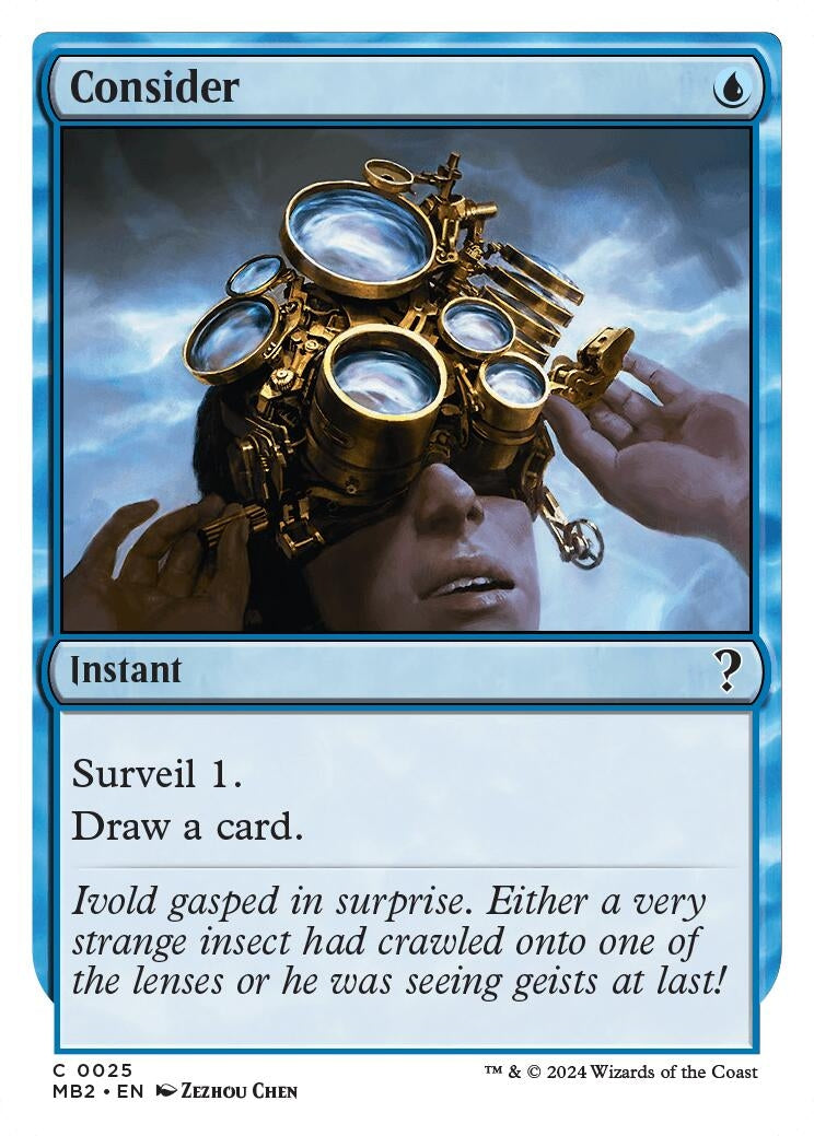 Image for Consider (White Border) (25) - Magic: The Gathering