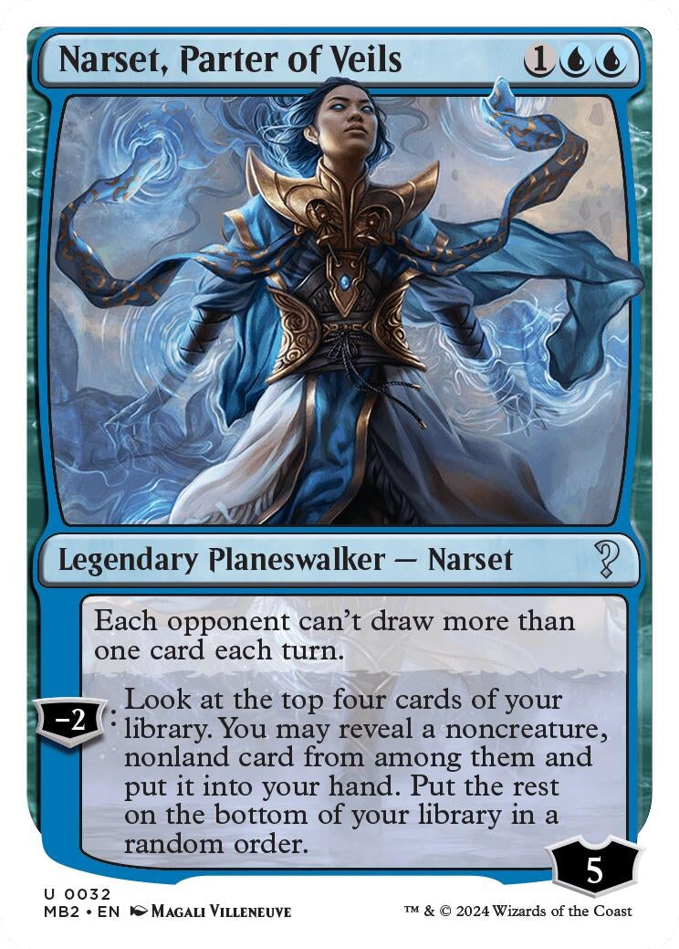 Image for Narset, Parter of Veils (White Border) (32) - Magic: The Gathering