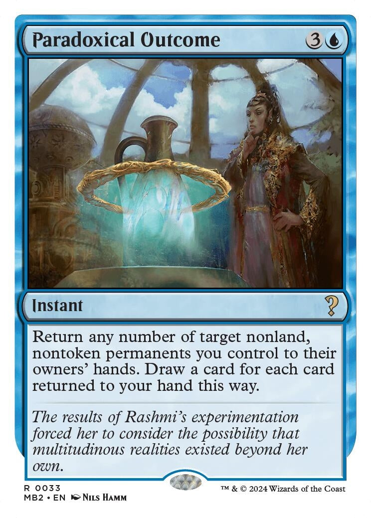 Image for Paradoxical Outcome (White Border) (33) - Magic: The Gathering