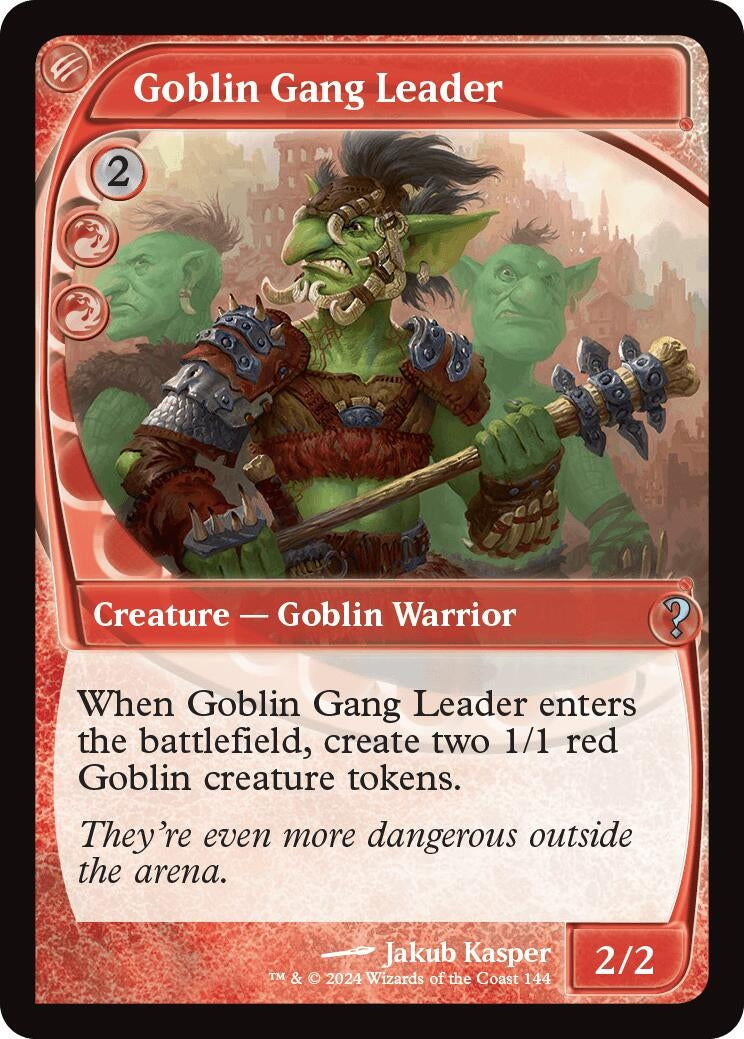 Image for Goblin Gang Leader (Future Sight) (144) - Magic: The Gathering
