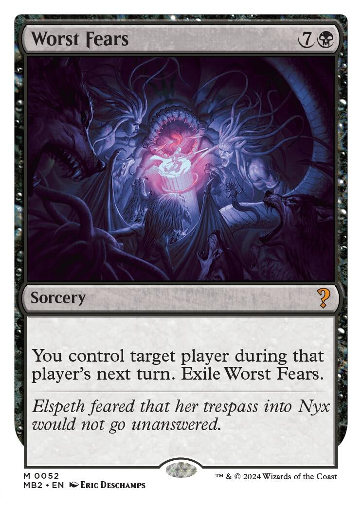 Image for Worst Fears (White Border) (52) - Magic: The Gathering