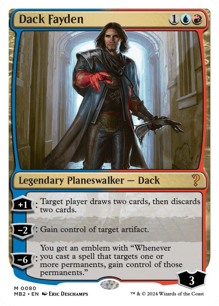 Image for Dack Fayden (White Border) (80) - Magic: The Gathering