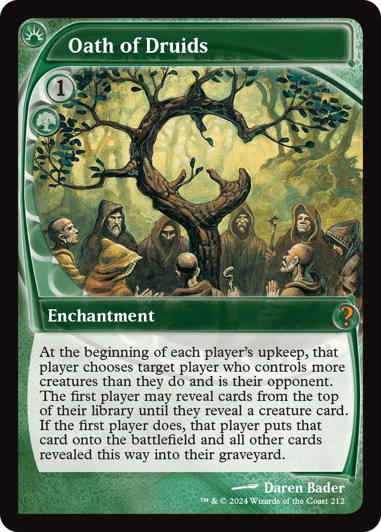 Image for Oath of Druids (Future Sight) (212) - Magic: The Gathering