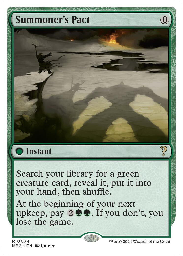 Image for Summoner's Pact (White Border) (74) - Magic: The Gathering