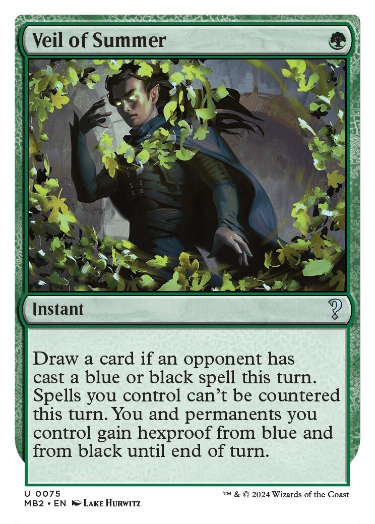 Image for Veil of Summer (White Border) (75) - Magic: The Gathering