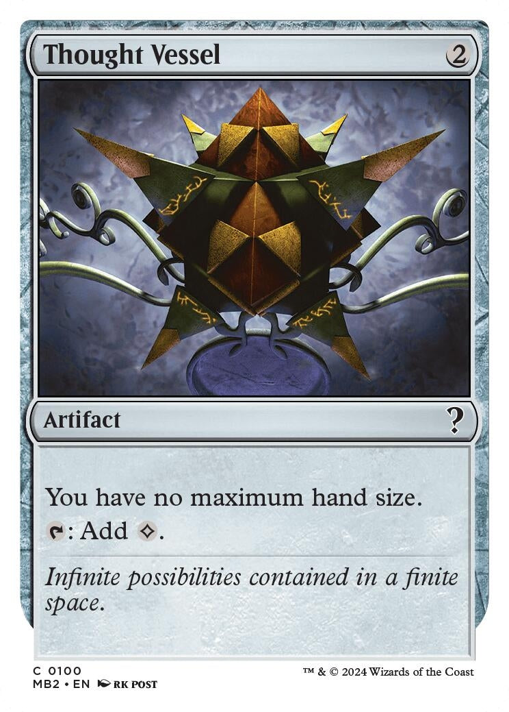 Image for Thought Vessel (White Border) (100) - Magic: The Gathering