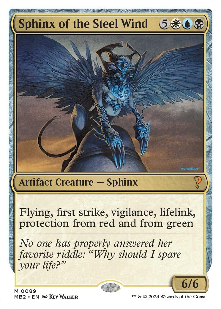 Image for Sphinx of the Steel Wind (White Border) (89) - Magic: The Gathering
