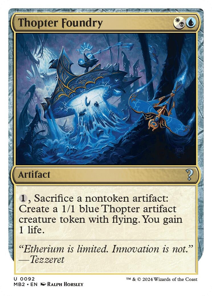 Image for Thopter Foundry (White Border) (92) - Magic: The Gathering