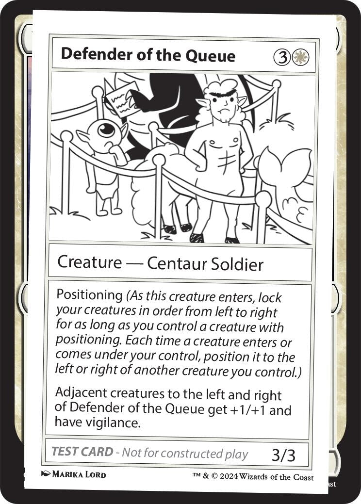 Image for Defender of the Queue - Magic: The Gathering