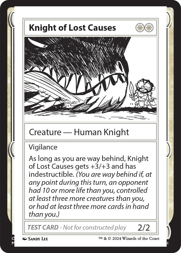 Image for Knight of Lost Causes - Magic: The Gathering