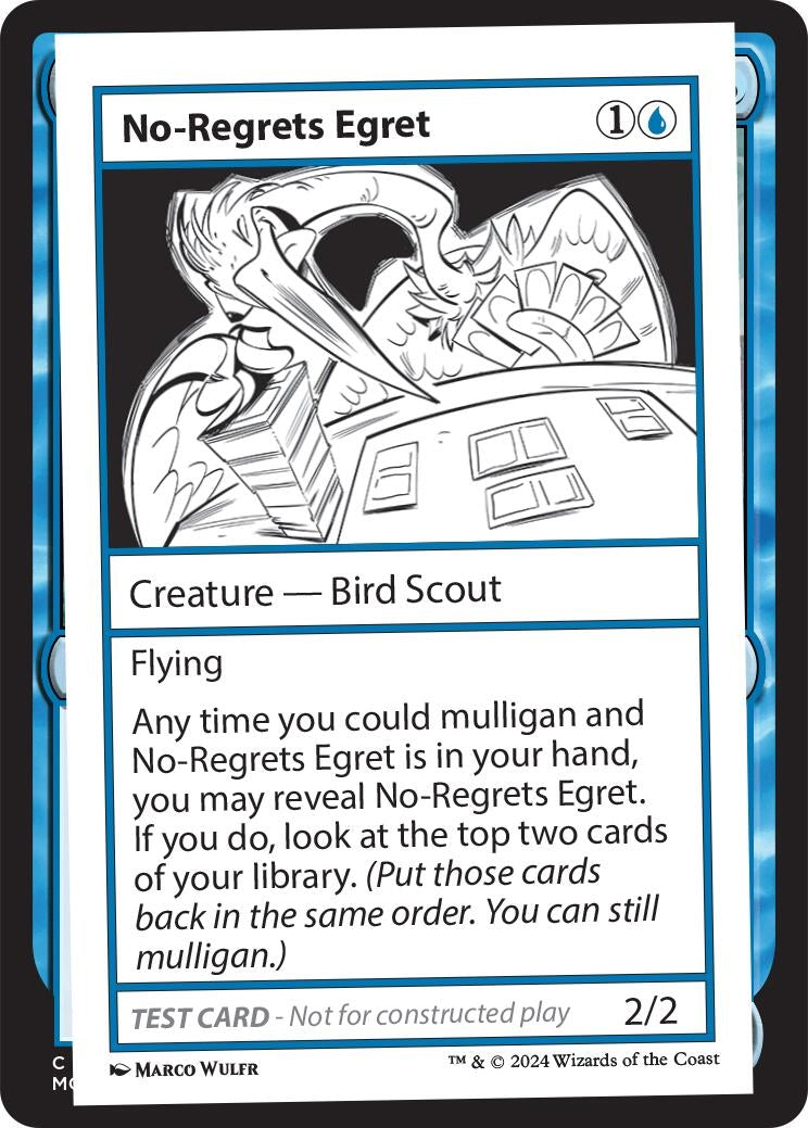 Image for No-Regrets Egret - Magic: The Gathering