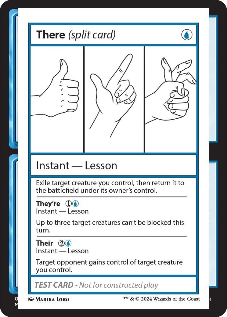 Image for There (split card) - Magic: The Gathering