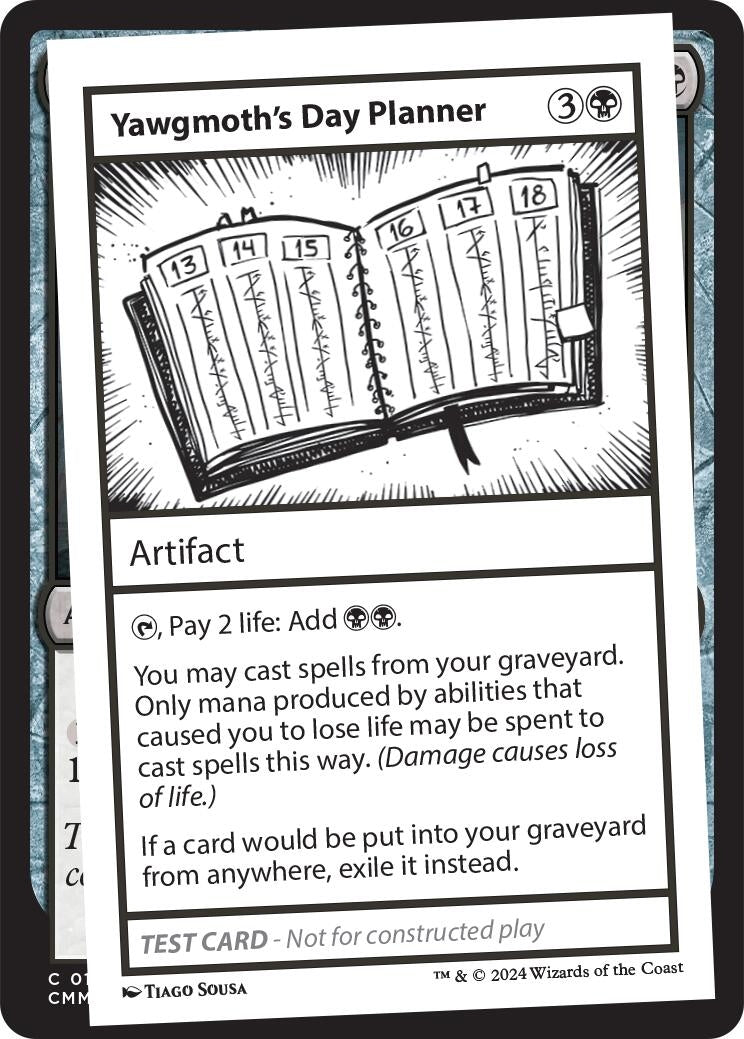 Image for Yawgmoth's Day Planner - Magic: The Gathering