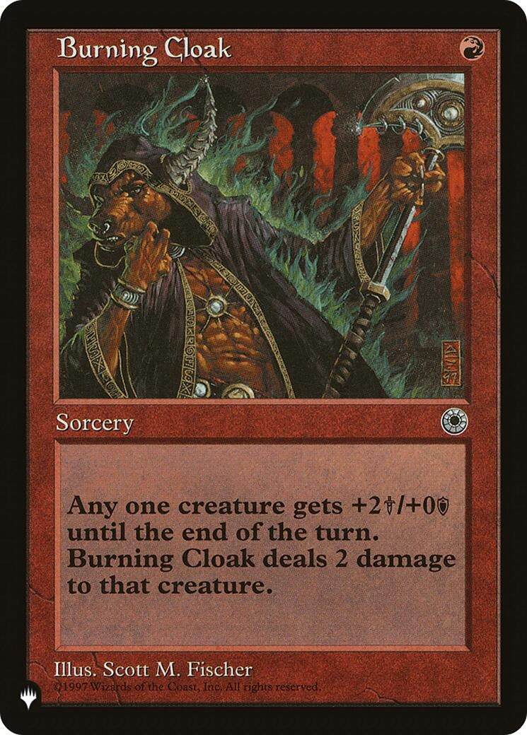 Image for Burning Cloak (LIST) - Magic: The Gathering