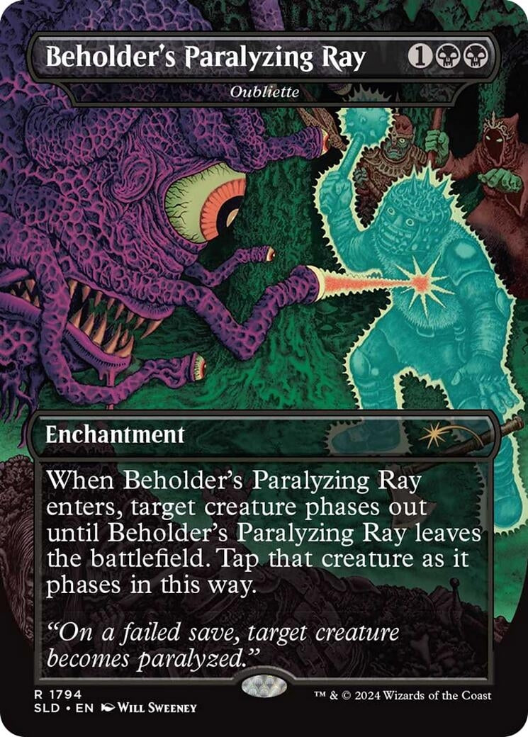 Image for Beholder's Paralyzing Ray - Oubliette (1794) - Magic: The Gathering