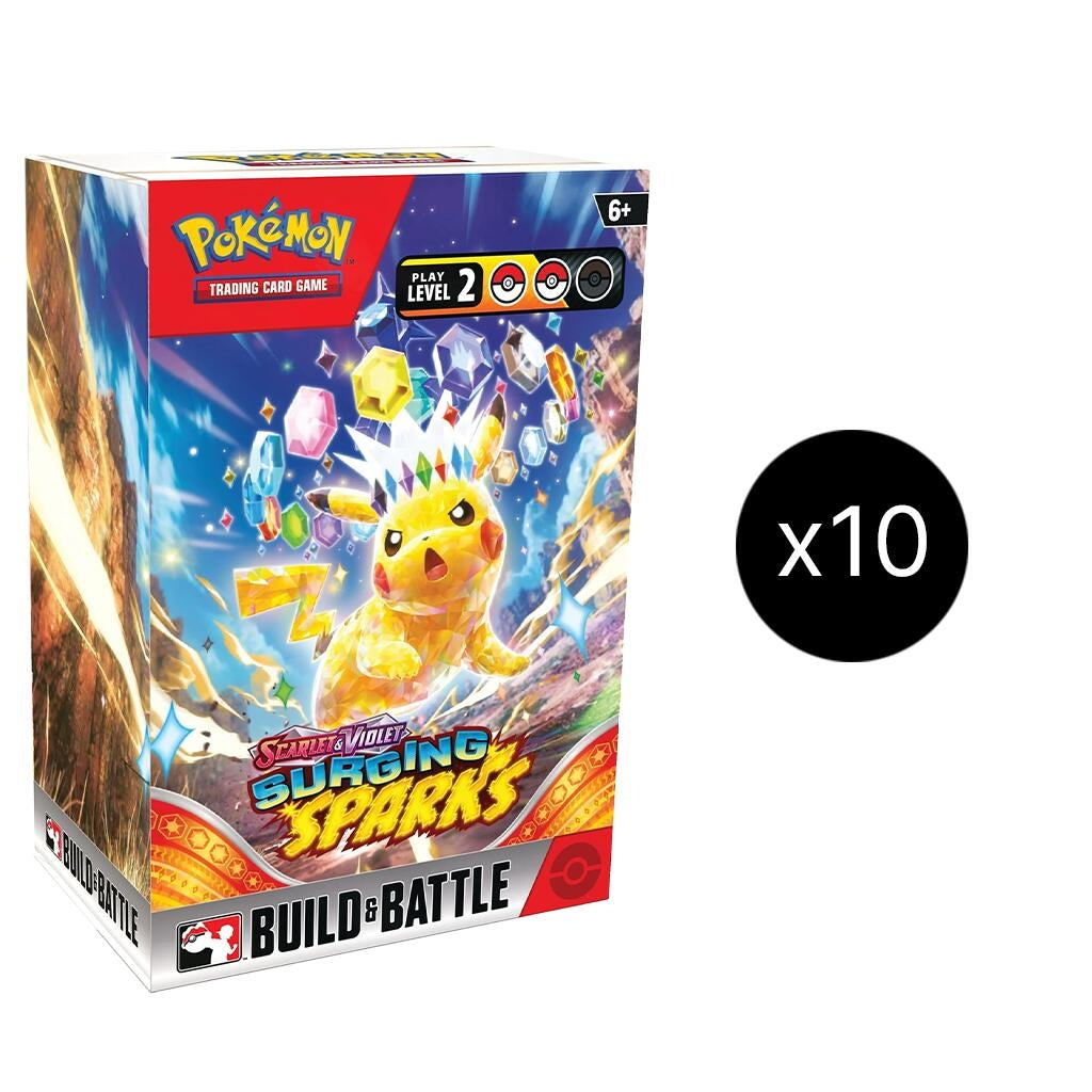 Image for Surging Sparks Build & Battle Box Display - Pokemon