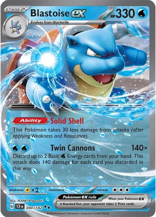 Image for Blastoise ex (030/142) (SCR) - Pokemon