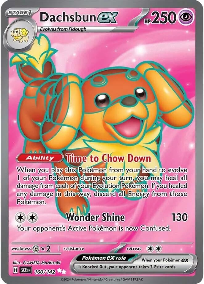 Image for Dachsbun ex (160/142) (SCR) - Pokemon