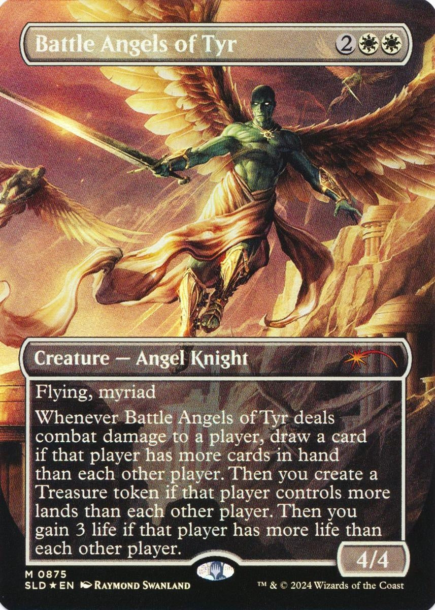 Image for Battle Angels of Tyr (Rainbow Foil) (875) - Magic: The Gathering