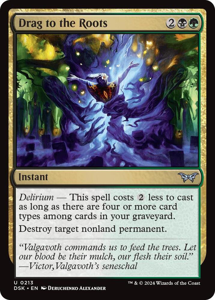 Image for Drag to the Roots (213) - Magic: The Gathering