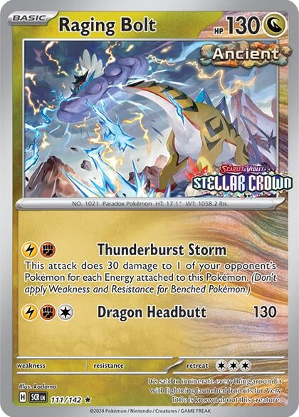 Image for Raging Bolt - 111/142 (Cosmo Holo) (Best Buy) (111/142) (MCAP) - Pokemon