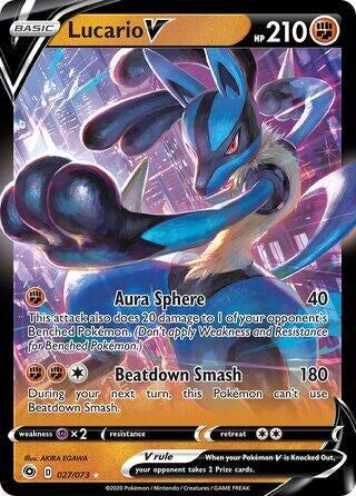 Image for Lucario V - 027/073 (Non-Holo) (27/73) (PR) - Pokemon