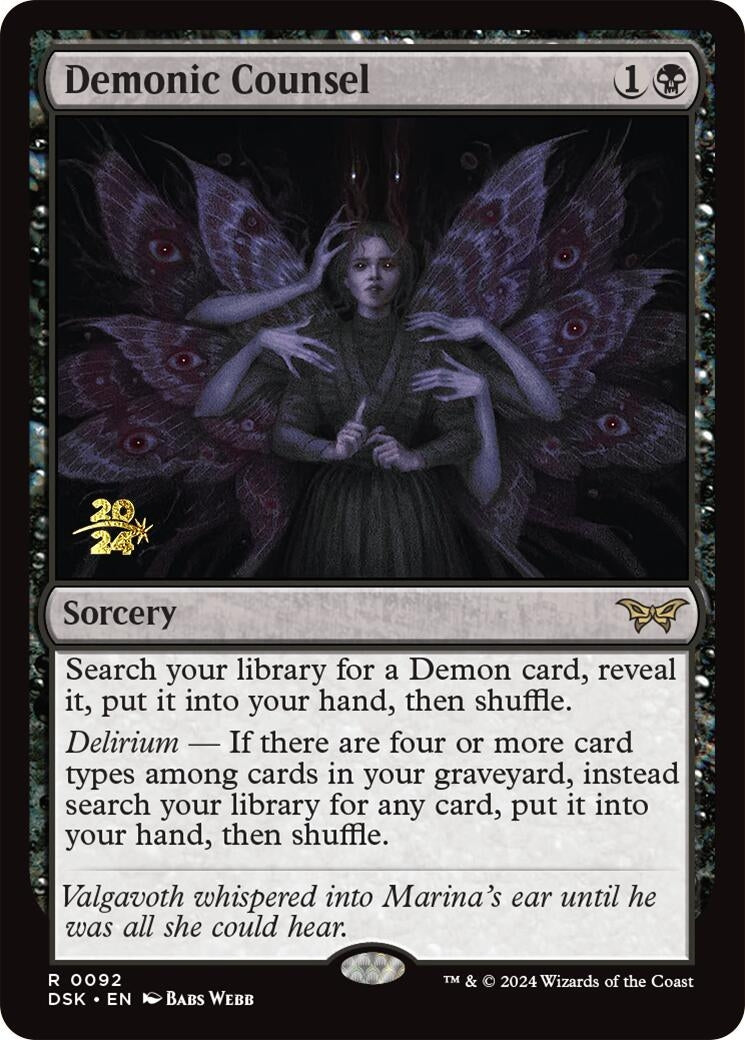 Image for Demonic Counsel (92) - Magic: The Gathering
