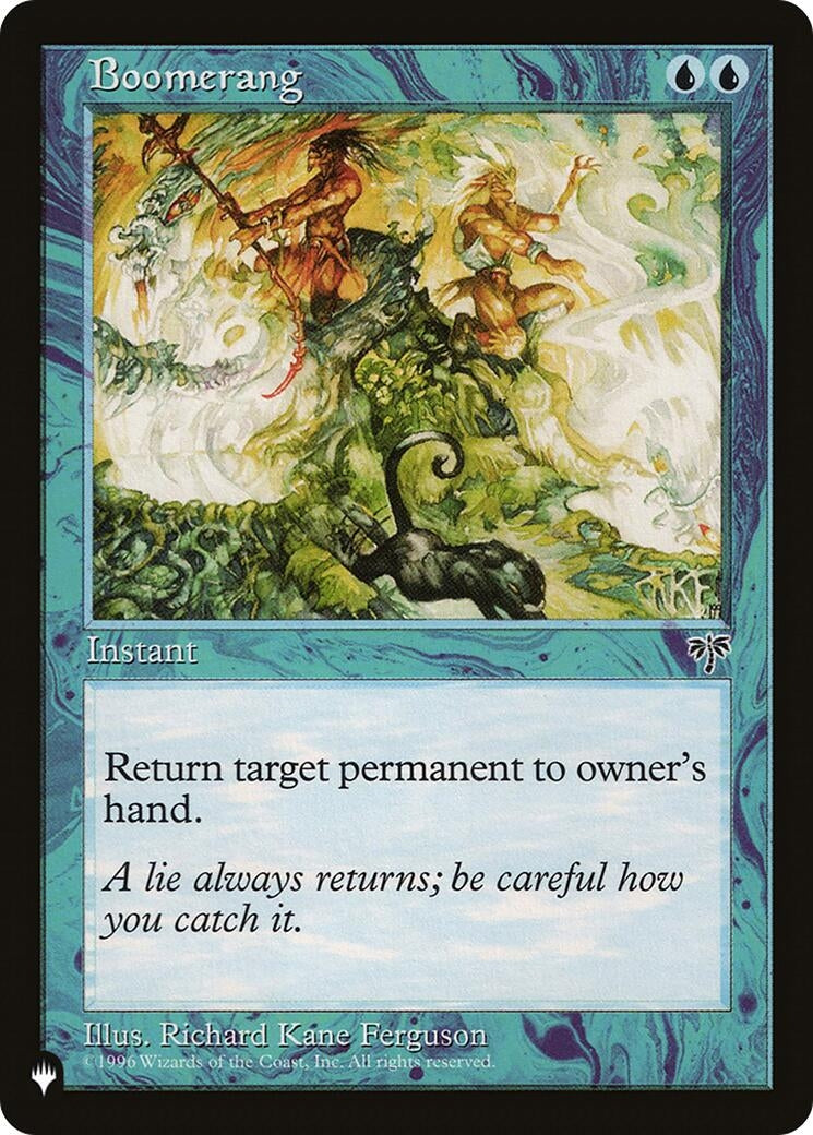 Image for Boomerang (LIST) - Magic: The Gathering