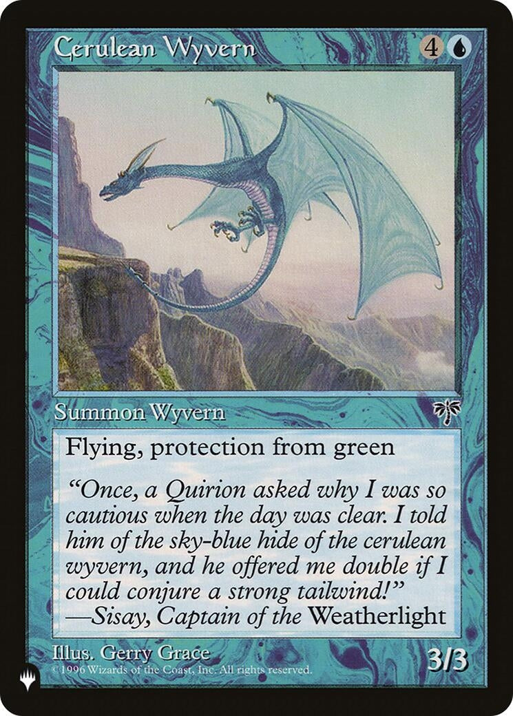 Image for Cerulean Wyvern (LIST) - Magic: The Gathering
