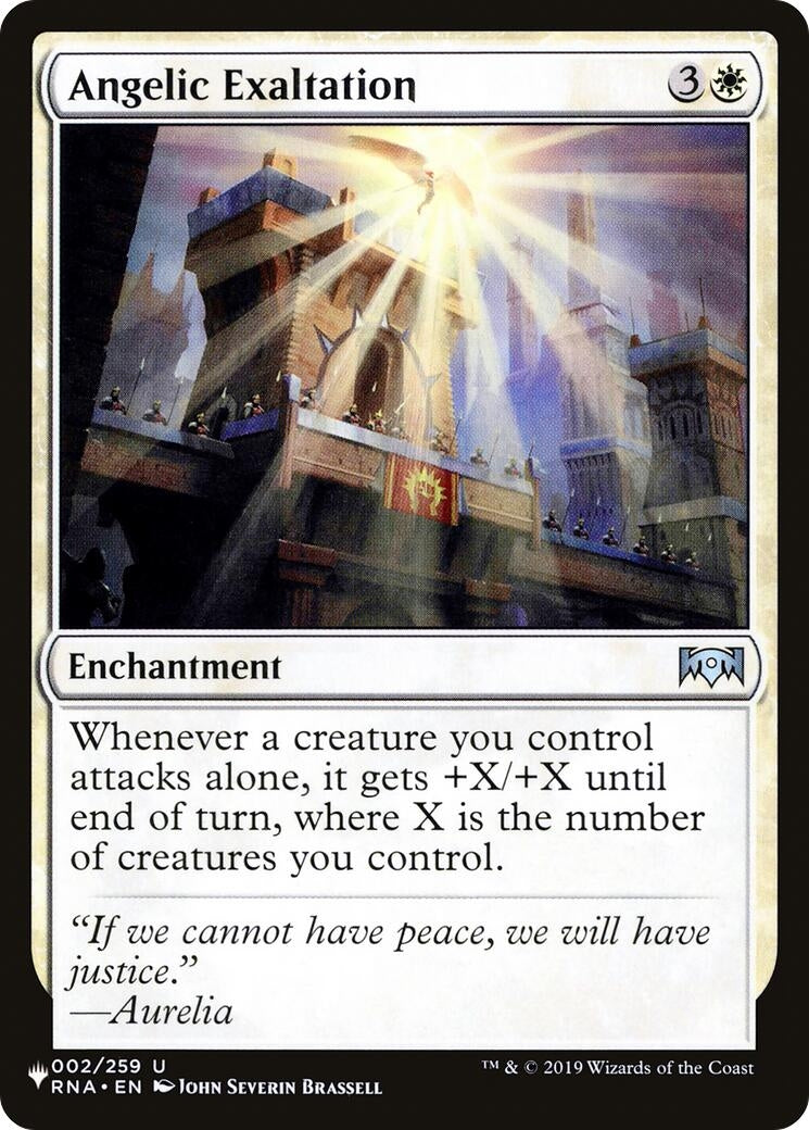 Image for Angelic Exaltation (002/259) (LIST) - Magic: The Gathering