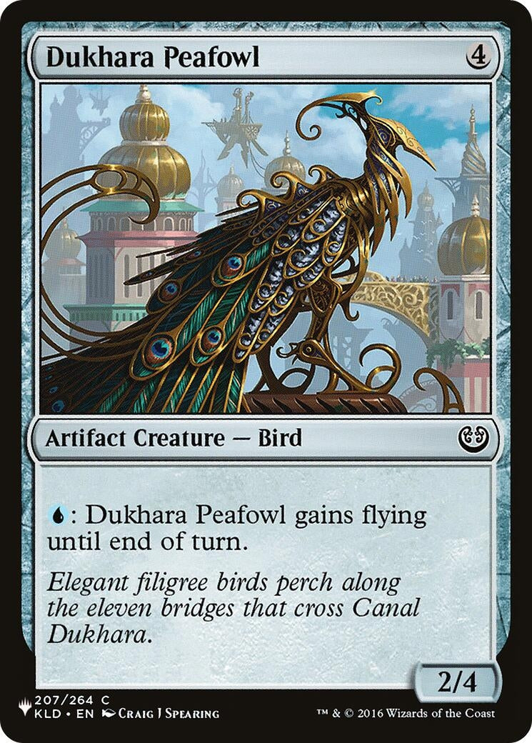 Image for Dukhara Peafowl (207/264) (LIST) - Magic: The Gathering