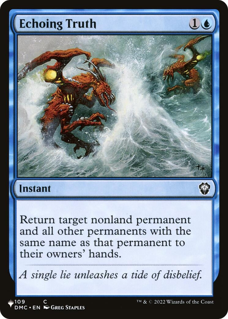 Image for Echoing Truth (109/048) - Magic: The Gathering