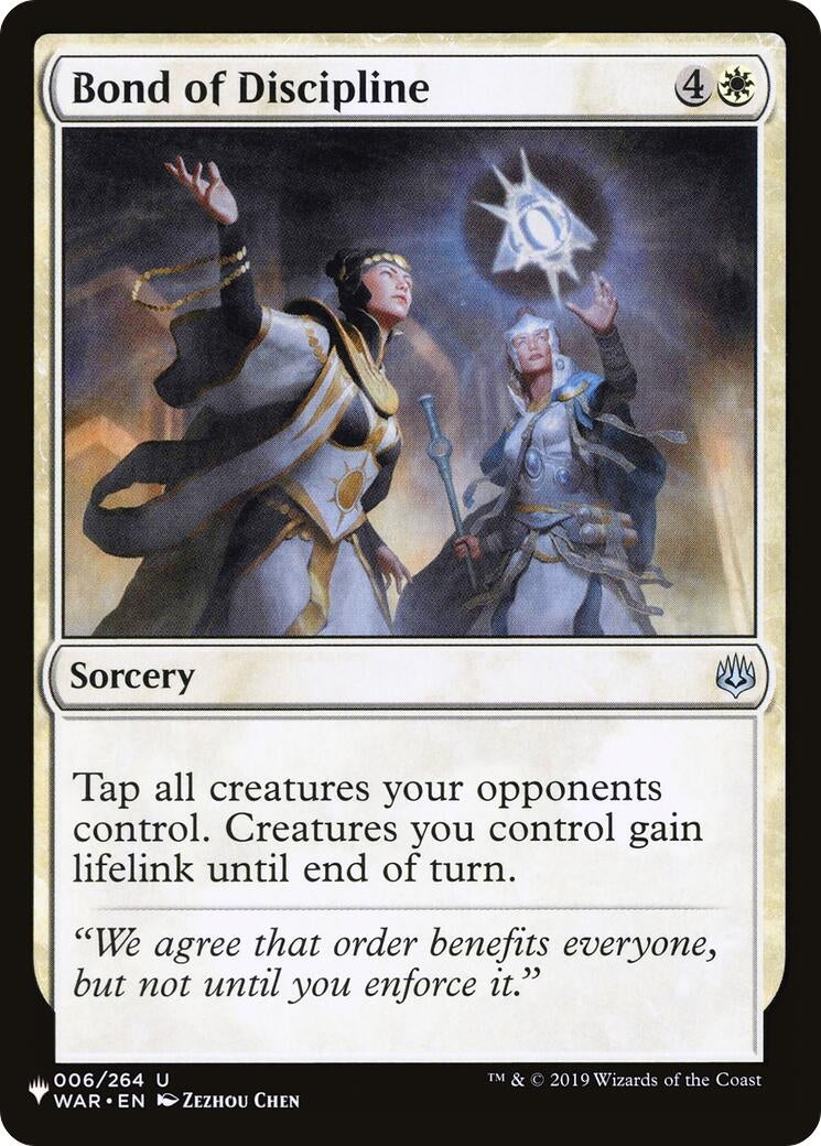 Image for Bond of Discipline (006/264) - Magic: The Gathering