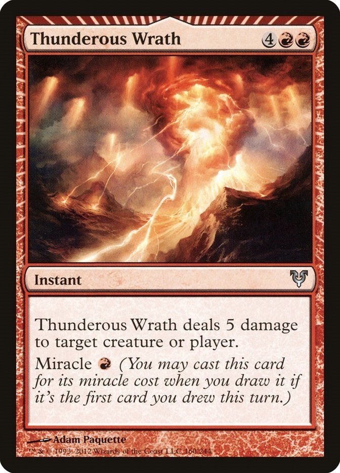 Image for Thunderous Wrath (160) (AVR) - Magic: The Gathering
