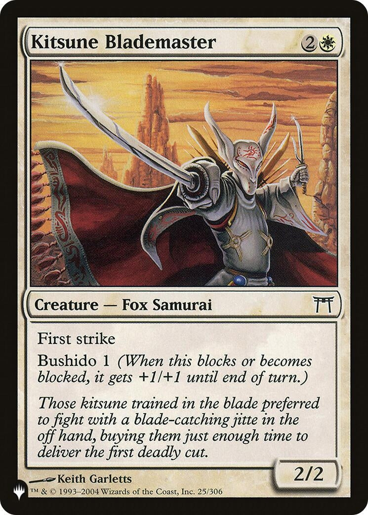 Image for Kitsune Blademaster (25/306) (LIST) - Magic: The Gathering