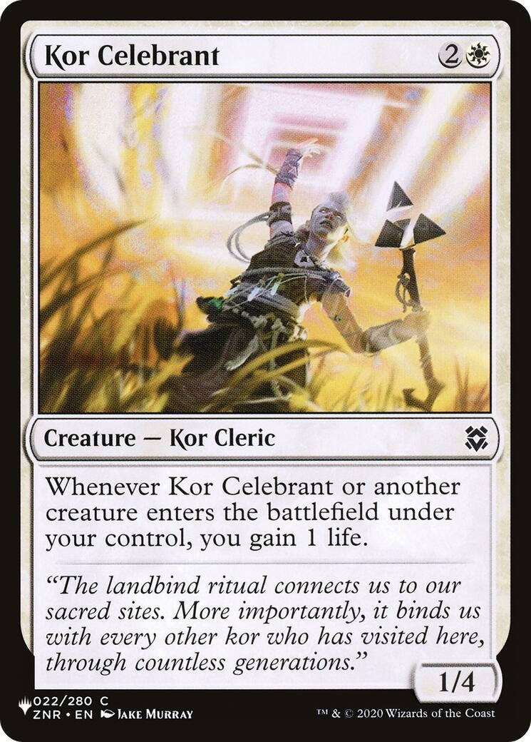 Image for Kor Celebrant (022/280) (LIST) - Magic: The Gathering
