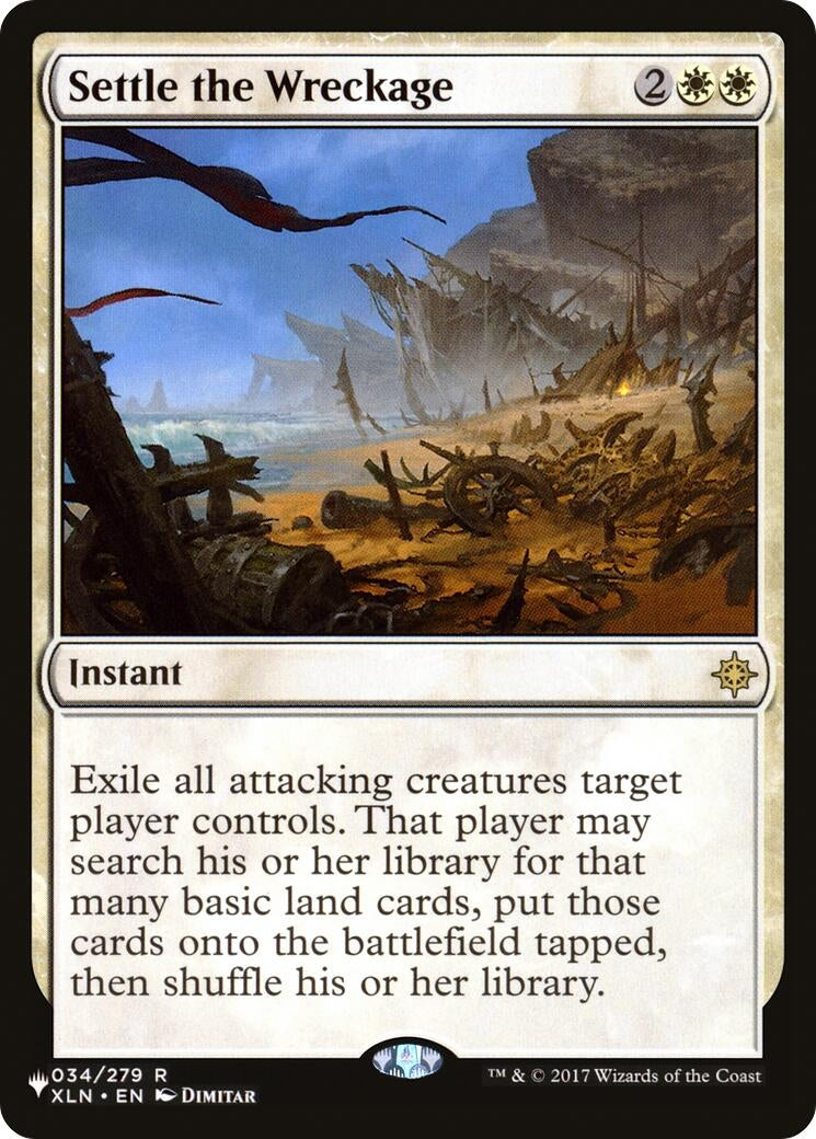 Image for Settle the Wreckage (034/279) (LIST) - Magic: The Gathering