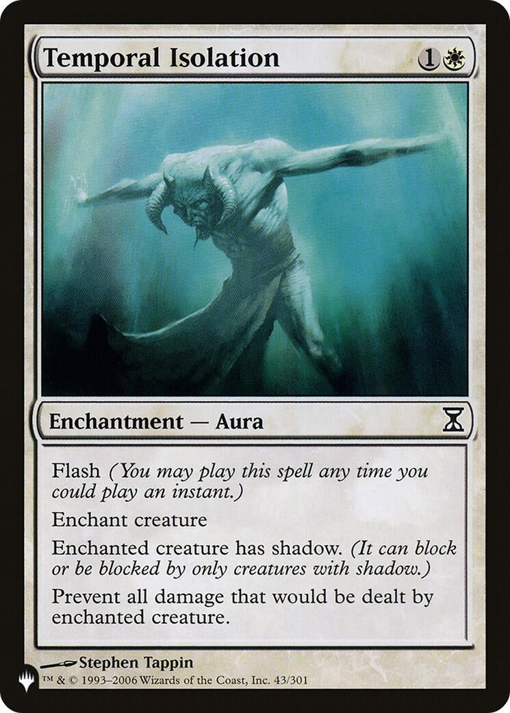 Image for Temporal Isolation (43/301) (LIST) - Magic: The Gathering