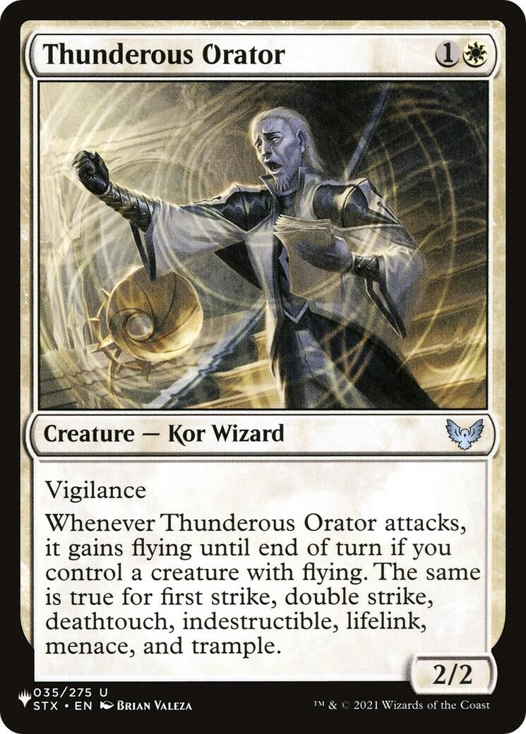 Image for Thunderous Orator (035/275) (LIST) - Magic: The Gathering