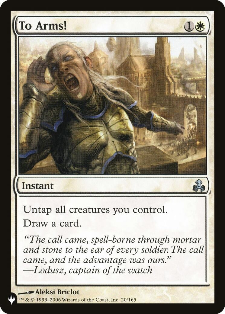 Image for To Arms! (20/165) (LIST) - Magic: The Gathering