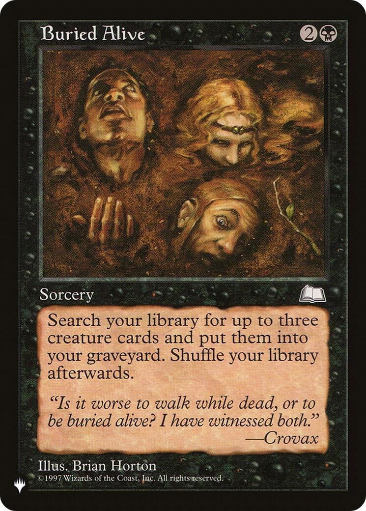 Image for Buried Alive (LIST) - Magic: The Gathering