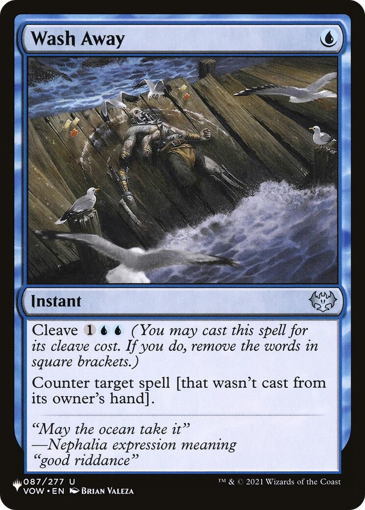Image for Wash Away (087/277) - Magic: The Gathering