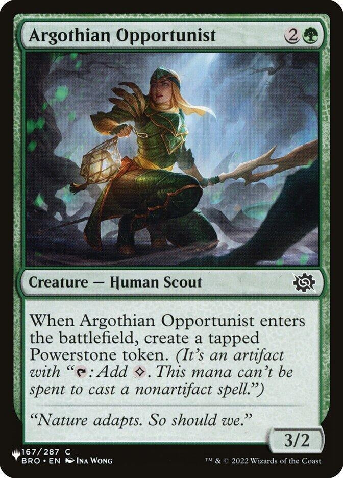 Image for Argothian Opportunist (167/012) (LIST) - Magic: The Gathering
