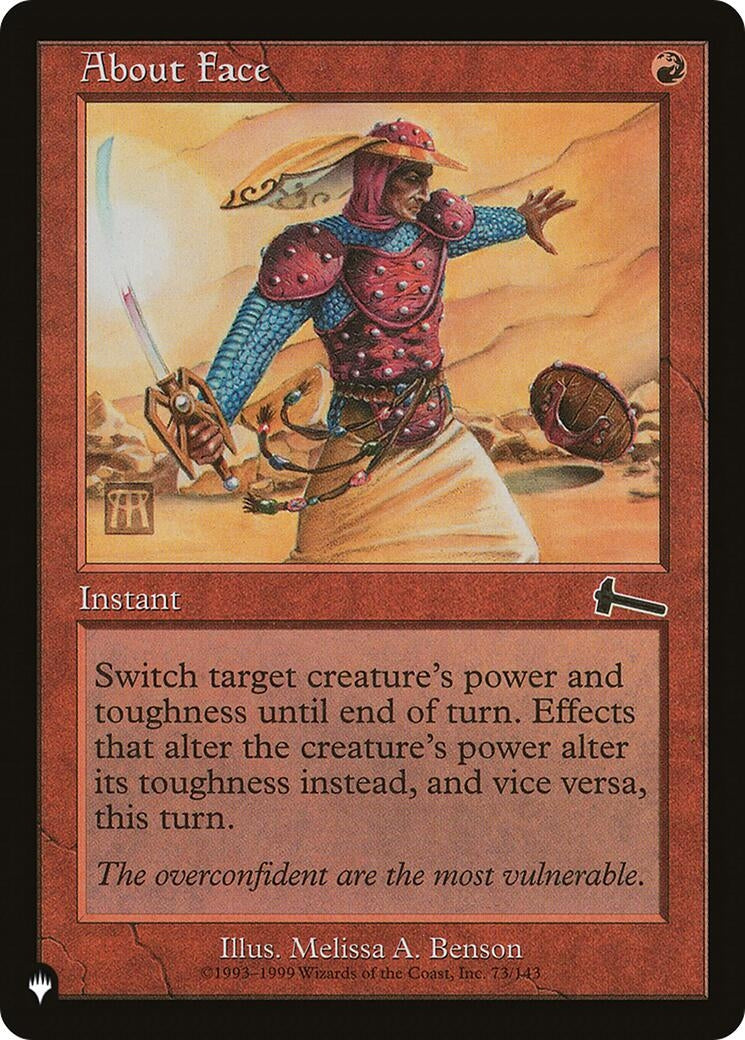 Image for About Face (73/143) (LIST) - Magic: The Gathering